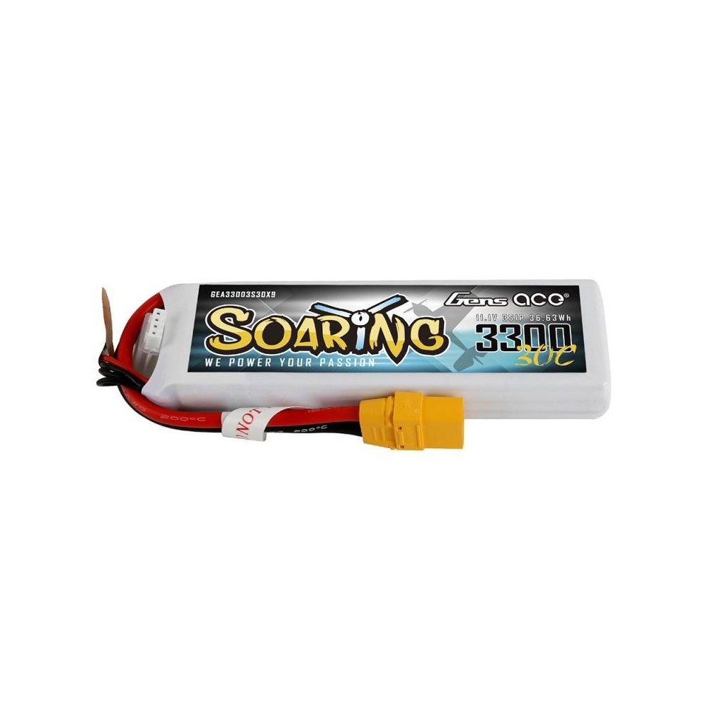 Akumuliatorius Gens Ace Soaring 3300mAh 11.1V 30C 3S1P