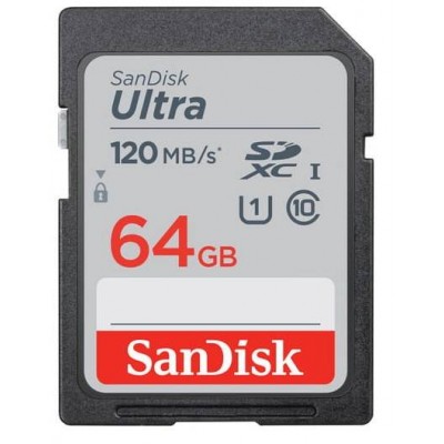 Atminties kortelė SanDisk Ultra SDXC 64GB 120 MB/s UHS-I