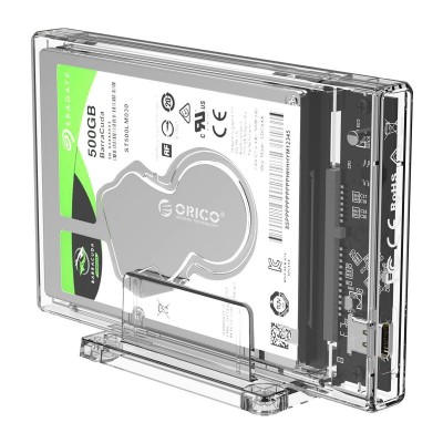 Orico 2,5" išorinis HDD korpusas su stovu, USB-C 3.1 + kabelis