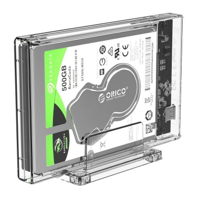 Orico 2,5" išorinis HDD korpusas su stovu, USB-C 3.1 + kabelis