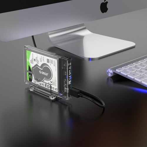 Orico 2,5" išorinis HDD korpusas su stovu, USB-C 3.1 + kabelis