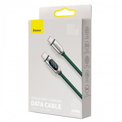 USB kabelis-C į USB-C pagrindo ekrano, 100 W, 2 m