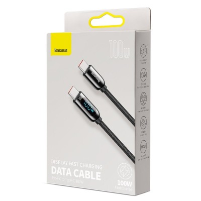 USB kabelis-C į USB-C pagrindo ekrano, 100 W, 2 m