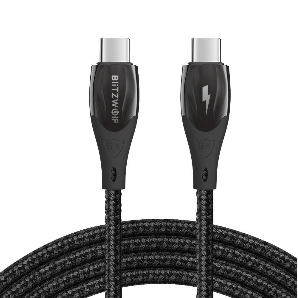 USB kabelis-C į USB-C BlitzWolf BW-FC1, 96W, 5A, 1 m