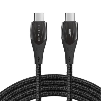 USB kabelis-C į USB-C BlitzWolf BW-FC1, 96W, 5A, 1 m