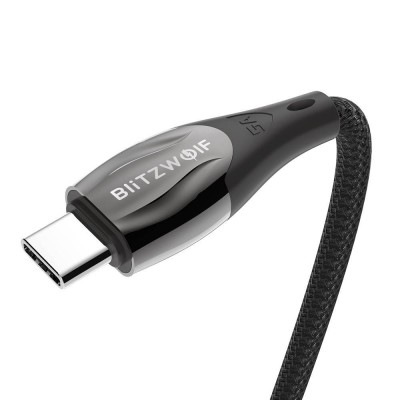 USB kabelis-C į USB-C BlitzWolf BW-FC1, 96W, 5A, 1 m