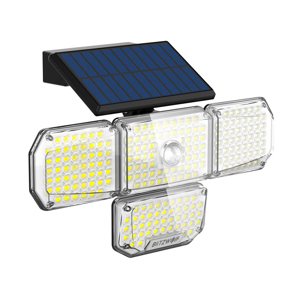 Išorinė "Blitzwolf" LED saulės lempa BW-OLT6 su sutemų ir