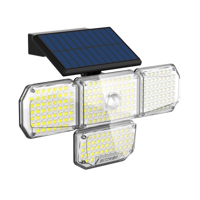 Išorinė "Blitzwolf" LED saulės lempa BW-OLT6 su sutemų ir