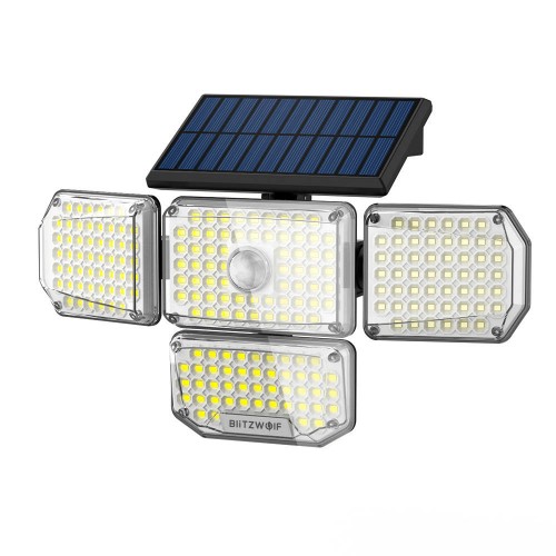 Išorinė "Blitzwolf" LED saulės lempa BW-OLT6 su sutemų ir