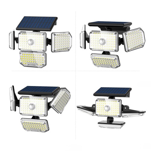 Išorinė "Blitzwolf" LED saulės lempa BW-OLT6 su sutemų ir
