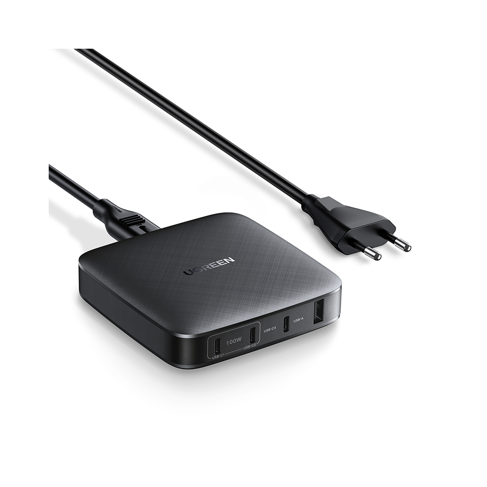 UGREEN CD226 Sieninis įkroviklis, USB QC3.0, 3x USB-C, 100 W