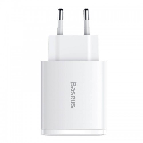 Baseus kompaktiškas greitasis įkroviklis, 2xUSB, USB-C, PD, 3A