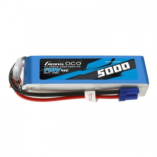 Akumuliatorius Gens Ace 5000mAh 14.8V 45C 4S1P-Pagrindinis