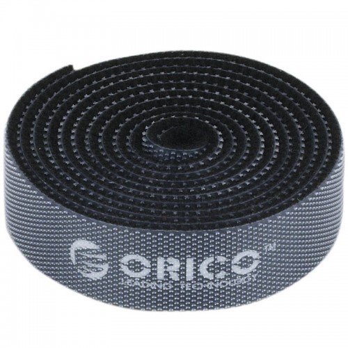 Orico Apskritimo "Velcro" dirželiai 1 m (juodi)-Pagrindinis