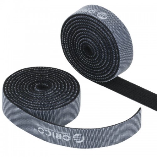 Orico Apskritimo "Velcro" dirželiai 1 m (juodi)-Pagrindinis
