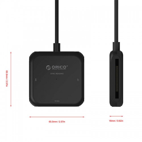 Orico 4-IN-1 USB 3.0 kortelių skaitytuvas (juodas)-Pagrindinis