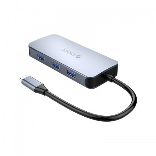 Orico 6-IN-1 adapterio šakotuvas, HDMI 4K + 3x USB 3.0 + RJ45+