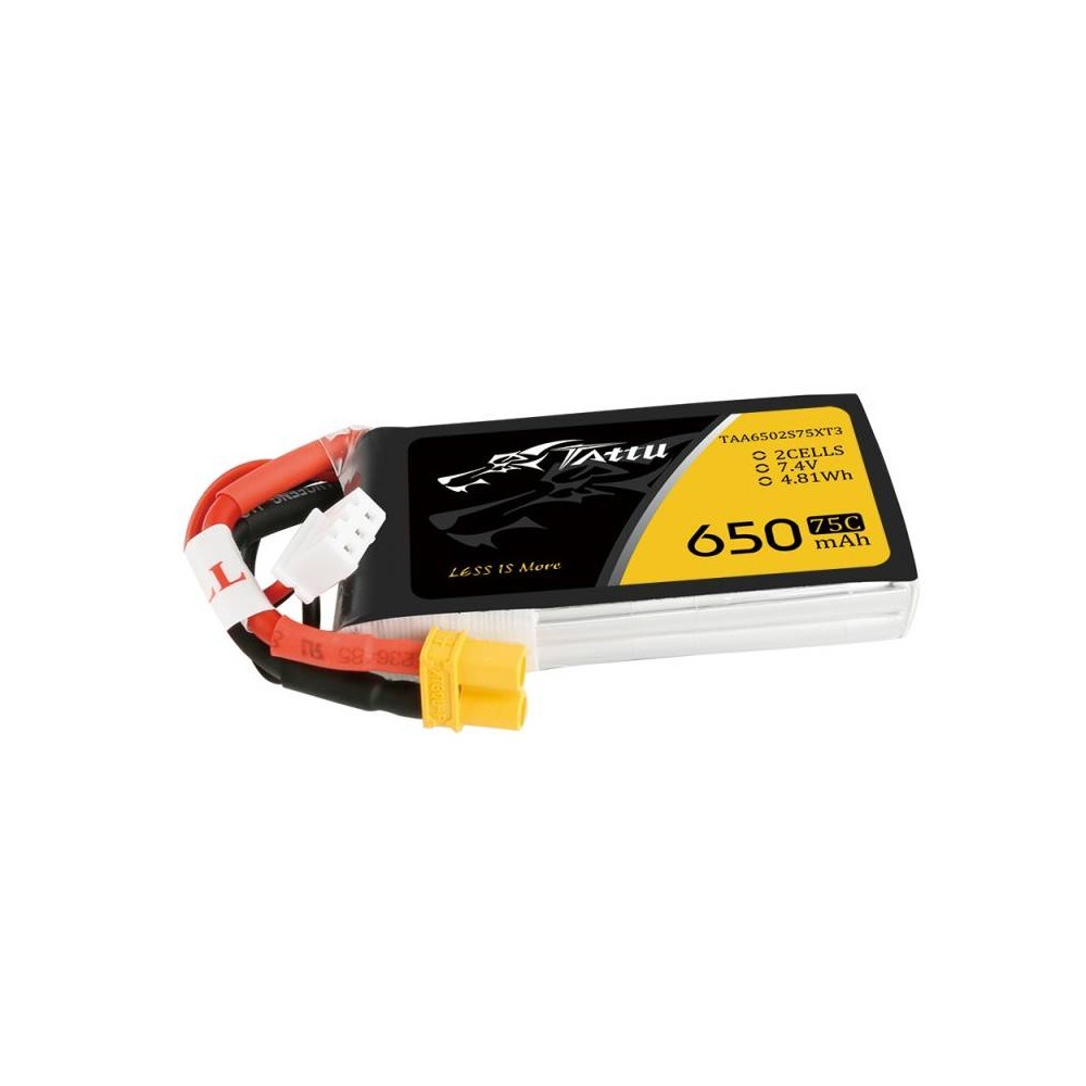 Akumuliatorius Tattu 650mAh 7.4V 75C 2S1P-Pagrindinis