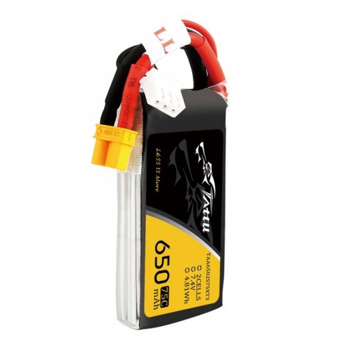 Akumuliatorius Tattu 650mAh 7.4V 75C 2S1P-Pagrindinis