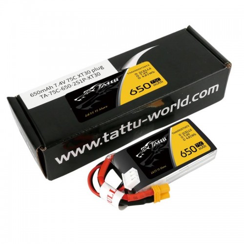 Akumuliatorius Tattu 650mAh 7.4V 75C 2S1P-Pagrindinis