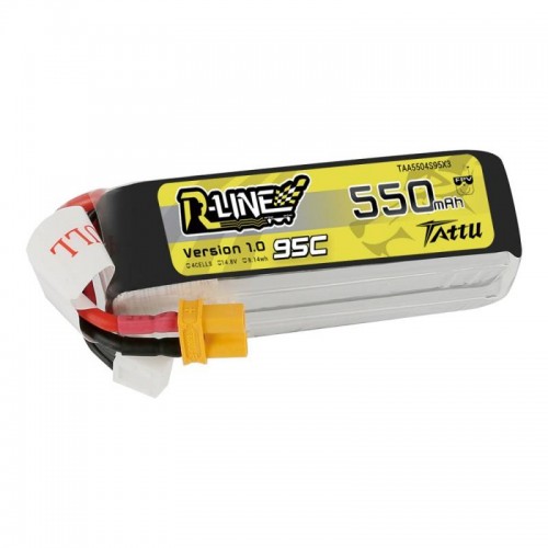 Akumuliatorius Tattu R-Linija 550mAh 14,8V 95C 4S1P-Pagrindinis