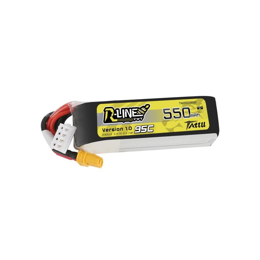 Akumuliatorius Tattu R-Linija 550mAh 11.1V 95C 3S1P