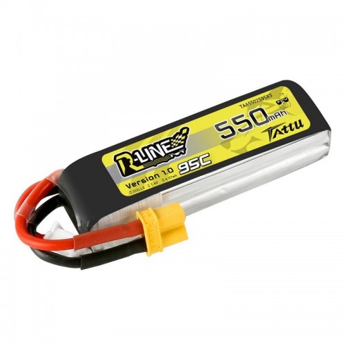 Akumuliatorius Tattu R-Linija 550mAh 7.4V 95C 2S1P