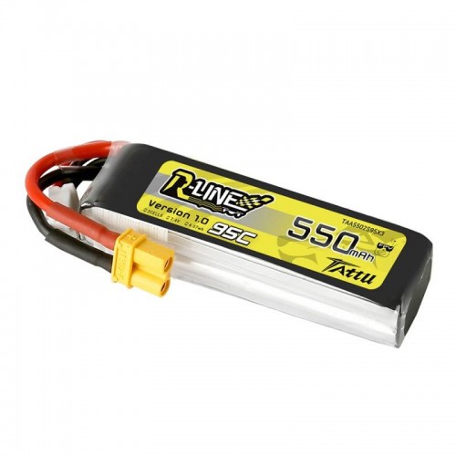 Akumuliatorius Tattu R-Linija 550mAh 7.4V 95C 2S1P