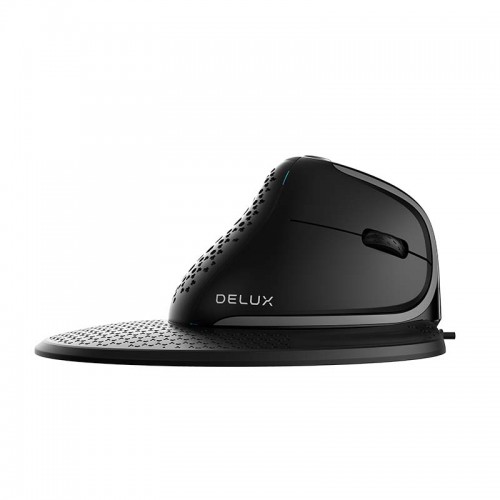 Belaidė ergonominė pelė Delux M618XSD BT+2.4G RGB-Belaidė pelė