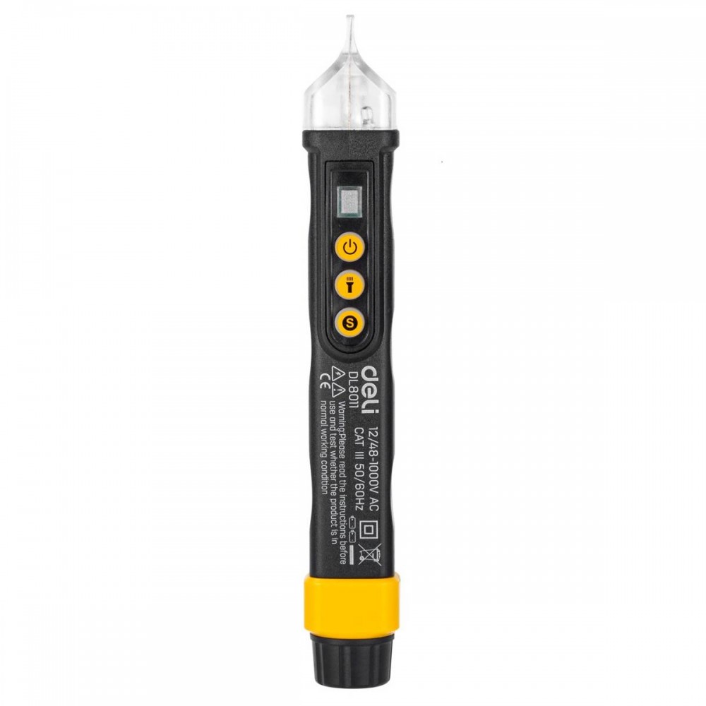 Ne-kontaktinis įtampos testeris Deli Tools EDL8011, 12/48-1000