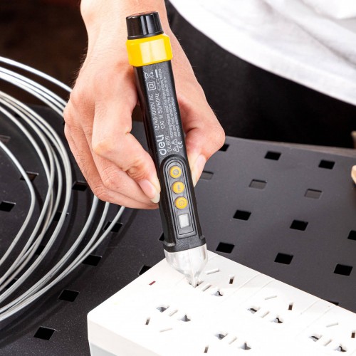 Ne-kontaktinis įtampos testeris Deli Tools EDL8011, 12/48-1000