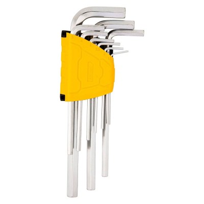 Šešiakampių raktų rinkiniai 1.5-10 mm Deli Tools EDL3590