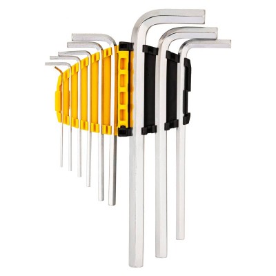 Šešiakampių raktų rinkiniai 1.5-10 mm Deli Tools EDL3590