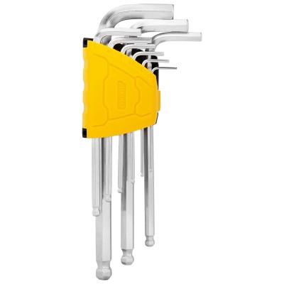 Ilgųjų šešiakampių raktų rinkiniai 1,5-10 mm Deli Tools EDL3088