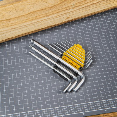 Ilgųjų šešiakampių raktų rinkiniai 1,5-10 mm Deli Tools EDL3088