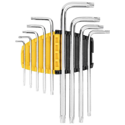 "Torx" šešiakampių raktų rinkiniai 1,5-10 mm Deli Tools EDL3091
