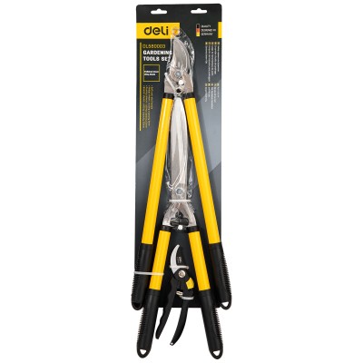 Sodo įrankių rinkinys 3 vnt. Deli Tools EDL580003 (geltonos