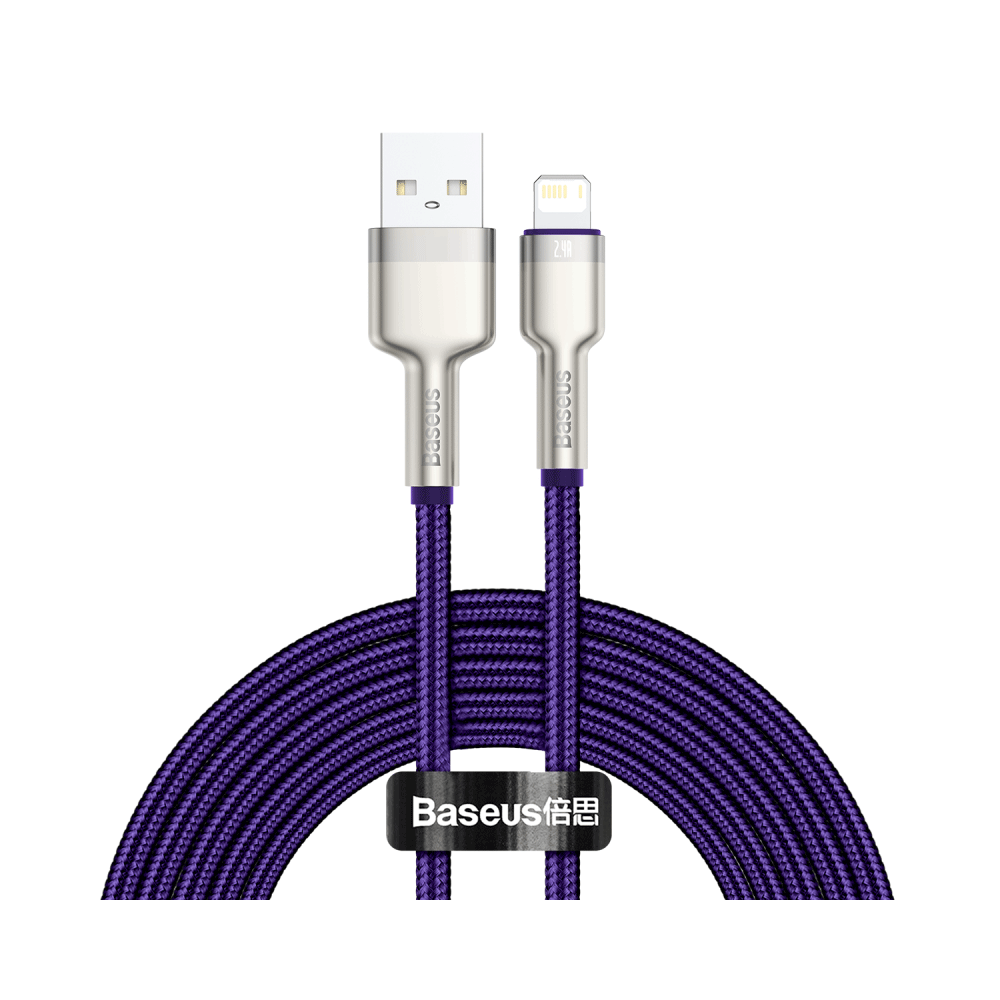 USB laidas "Lightning Baseus Cafule", 2,4 A, 2 m