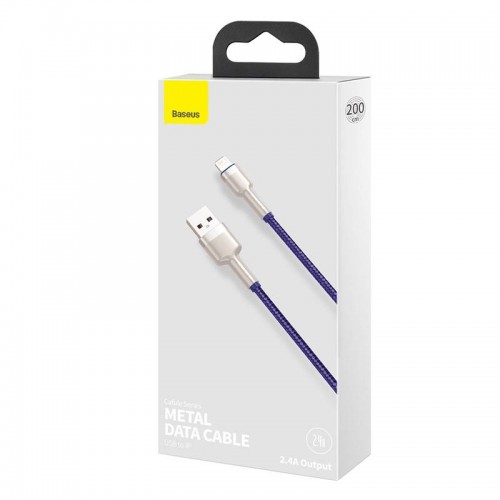 USB laidas "Lightning Baseus Cafule", 2,4 A, 2 m