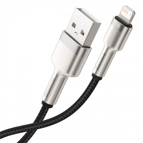 USB laidas "Lightning Baseus Cafule", 2,4 A, 0,25 m