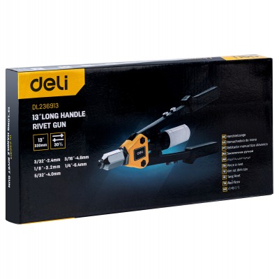 Rankinis kniediklis Deli Tools EDL236913 (juodas)-Kniedžių