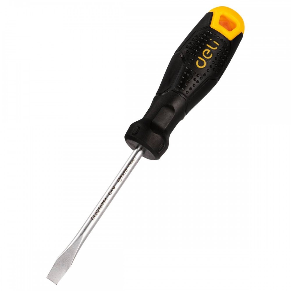 Plokščias atsuktuvas 5x75 mm Deli Tools EDL6250751