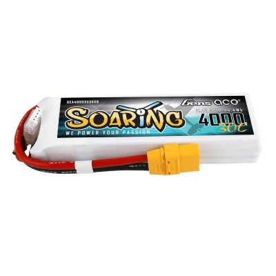 Gens Ace Soaring 4000mAh 11.1V 30C 3S1P Lipo akumuliatorių