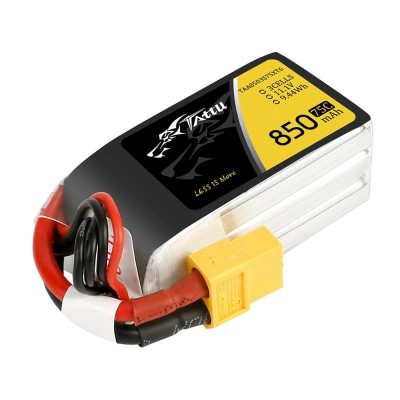 Akumuliatorius Tattu 850mAh 11.1V 75C 3S1P Konektor