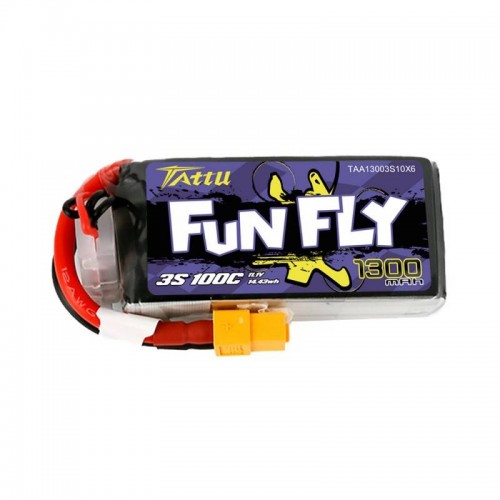 Akumuliatorius Tattu Funfly 1300mAh 11,1V 100C 3S1P-Pagrindinis