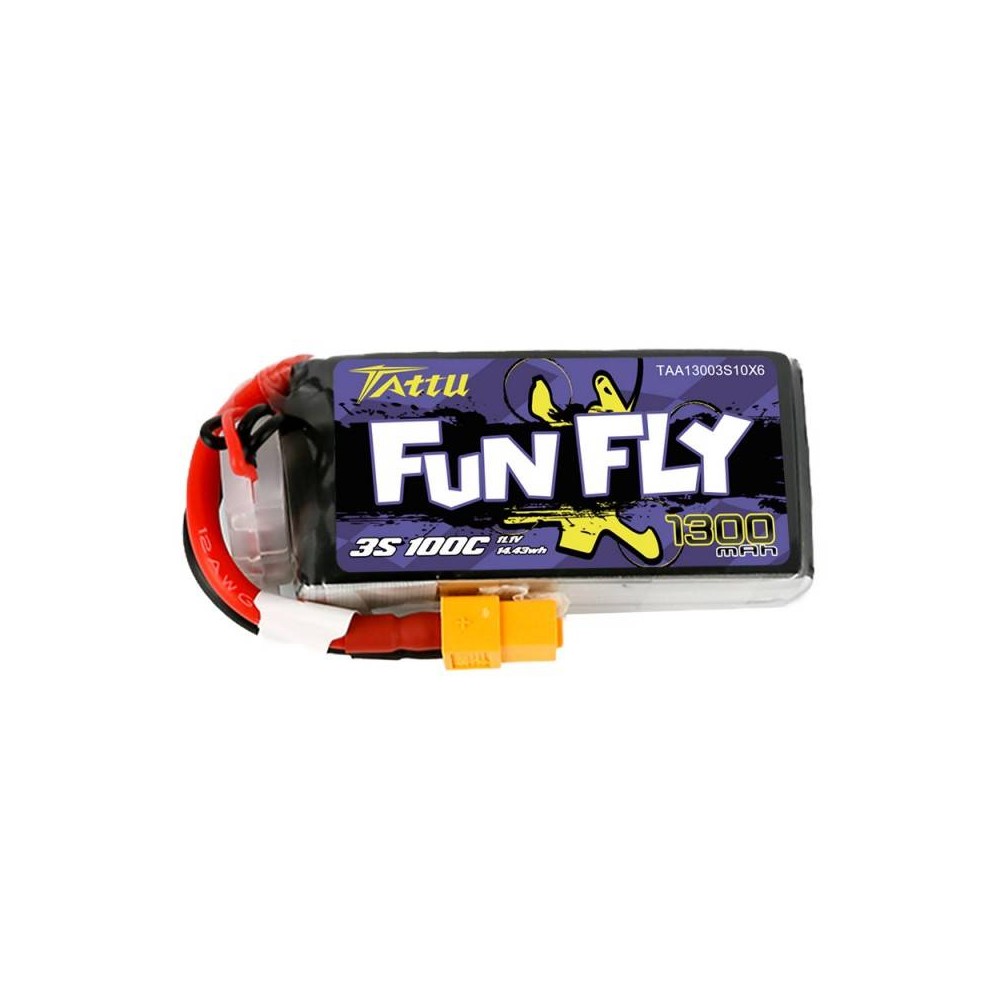 Akumuliatorius Tattu Funfly 1300mAh 11,1V 100C 3S1P-Pagrindinis