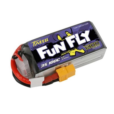 Akumuliatorius Tattu Funfly 1300mAh 11,1V 100C 3S1P-Pagrindinis