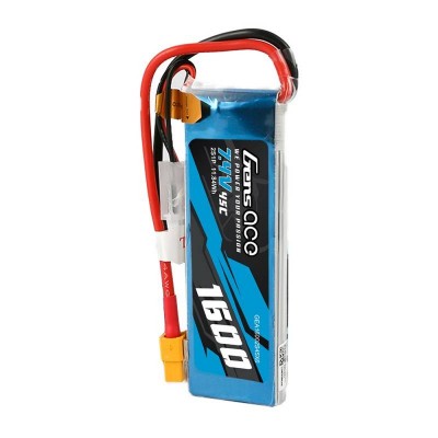 Akumuliatorius GensAce LiPo 1600mAh 7.4V 45C 2S1P