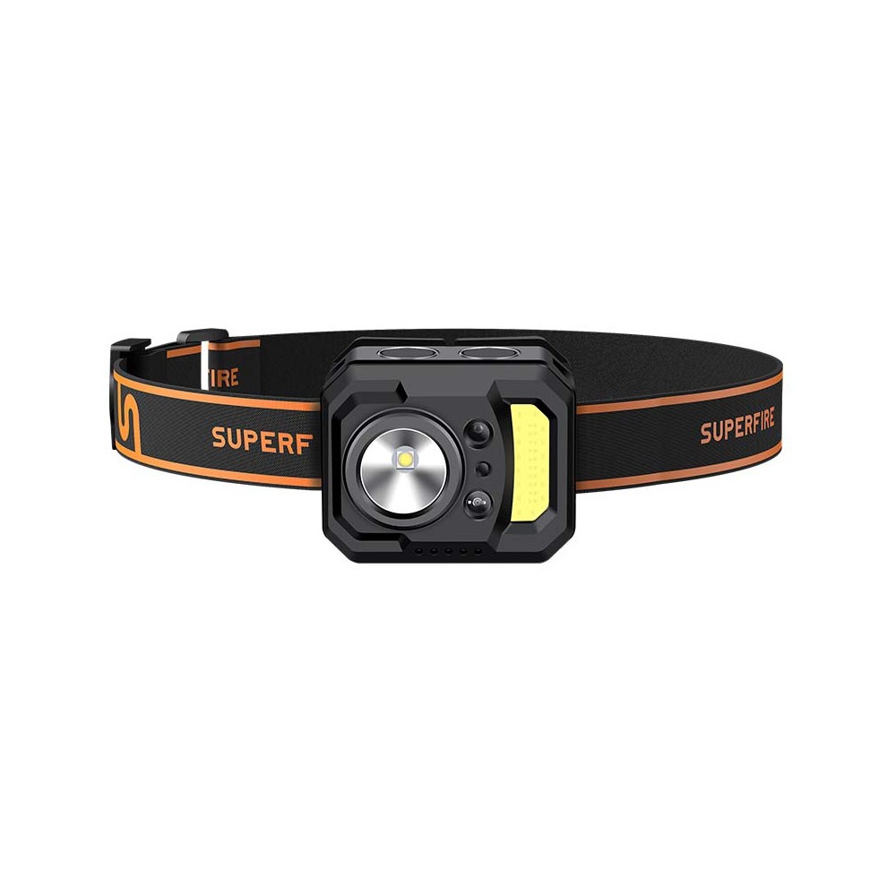 Priekinis žibintas Superfire HL19, 250lm, USB-C-Pagrindinis