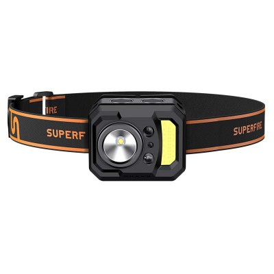 Priekinis žibintas Superfire HL19, 250lm, USB-C-Pagrindinis